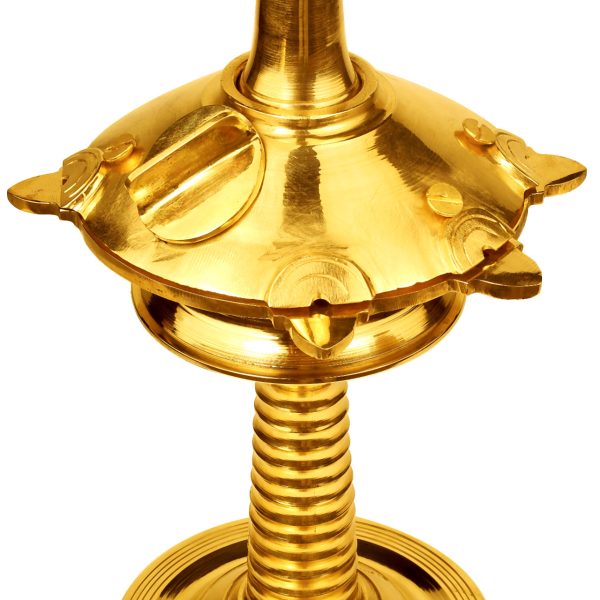 Nilavilakku front Isometric view-Kalkipuri Products Patented Insect Free Oil Lamps 1280x1211px